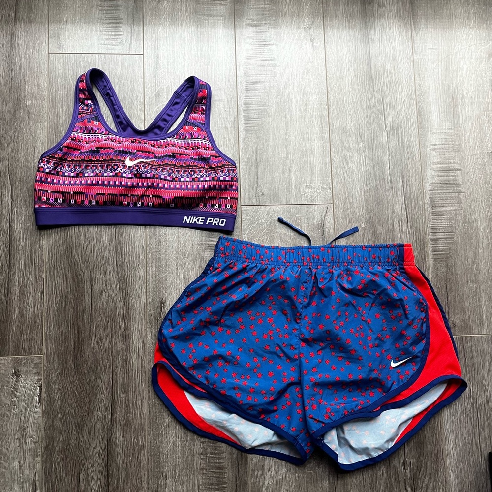 Nike Sports Bra and Shorts